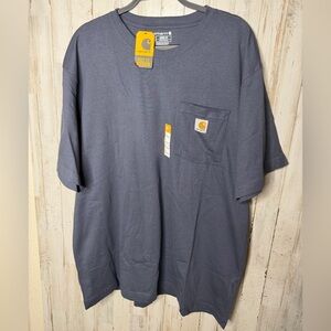 Carhartt Short Sleeve Pocket Tee in Slate Blue